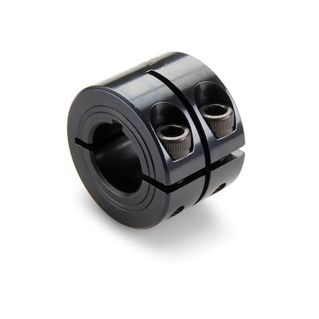 Ruland Keyed Shaft Collar, 1pc Double Wide, Bore 25mm, Steel, OD 45mm